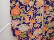 Photo4: 6415T03z320 Antique Japanese Kimono Kinsha HAORI COAT Flowers (4)