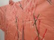 Photo2: 6415T07z430 Vintage Japanese Kimono Silk MEISEN HAORI  Coral pink (2)