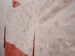 Photo8: 6415T07z430 Vintage Japanese Kimono Silk MEISEN HAORI  Coral pink (8)