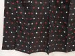 Photo4: 6415T11z580 Vintage Japanese Kimono Silk MEISEN KOMON Dot Black (4)