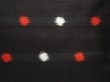 Photo6: 6415T11z580 Vintage Japanese Kimono Silk MEISEN KOMON Dot Black (6)