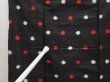 Photo8: 6415T11z580 Vintage Japanese Kimono Silk MEISEN KOMON Dot Black (8)