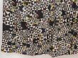 Photo4: 6415T13z660 Vintage Japanese Kimono Silk MEISEN KOMON  Black (4)