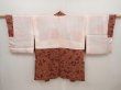 Photo6: 6416T02z560 Vintage Japanese Kimono Silk HAORI Leaf Brown (6)