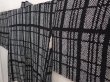 Photo2: 6416T03z490 Vintage Japanese Kimono Silk SHIBORI HAORI  Black (2)