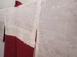Photo7: 6416T04z530 Vintage Japanese Kimono Silk HAORI  Wine red (7)