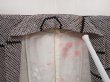 Photo6: 6416T06z460 Vintage Japanese Kimono Silk SHIBORI HAORI Flower Black (6)