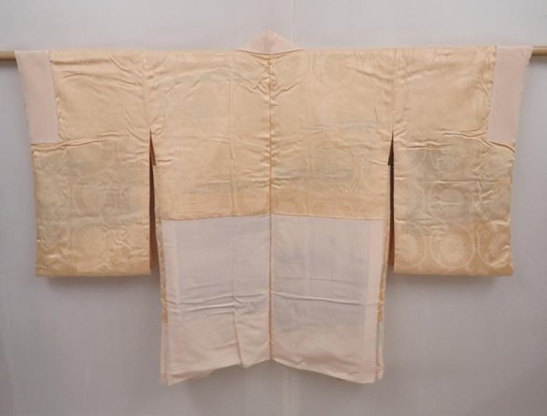 Photo8: 6416T08z630 Vintage Japanese Kimono Silk HAORI Amanohashidate Ash pink (8)