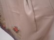 Photo4: 6416T10z990  Japanese Kimono Silk TSUKESAGE Peony Ash rose (4)