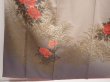 Photo6: 6416T10z990  Japanese Kimono Silk TSUKESAGE Peony Ash rose (6)