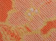 Photo4: 6417T01z420 Vintage Japanese Kimono Silk SHIBORI HAORI Flower Dark orange (4)