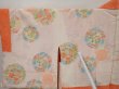 Photo8: 6417T01z420 Vintage Japanese Kimono Silk SHIBORI HAORI Flower Dark orange (8)