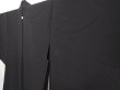 Photo2: 6417T03z340 Vintage Japanese Kimono Silk See through HAORI Stream Black (2)