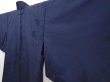Photo2: 6417T04z290 Vintage Japanese Kimono Silk See through HAORI  Navy (2)