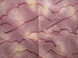 Photo3: 6417T05z440 Vintage Japanese Kimono Silk SHIBORI HAORI Mountain Dull purple (3)