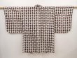 Photo1: 6417T06z420 Vintage Japanese Kimono Silk MEISEN HAORI  Gray (1)