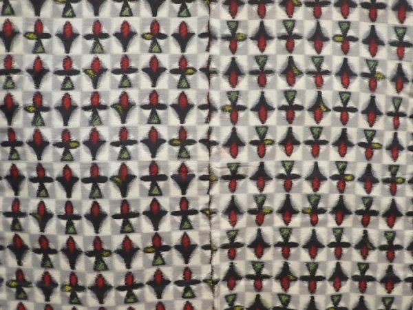 Photo3: 6417T06z420 Vintage Japanese Kimono Silk MEISEN HAORI  Gray (3)