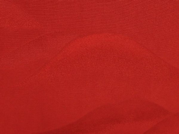 Photo4: 6417T08z560 Vintage Japanese Kimono Silk HAORI  Dark red (4)