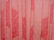 Photo3: 6417T09z550 Vintage Japanese Kimono Silk SHIBORI HAORI  Red-Pink (3)