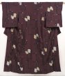 Photo1: 6417T11z790 Vintage Japanese Kimono Silk KOMON  Grape (1)