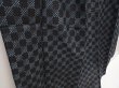 Photo3: 6417T12z480 Antique Japanese Kimono Momen Cotton NORAGI  Black (3)