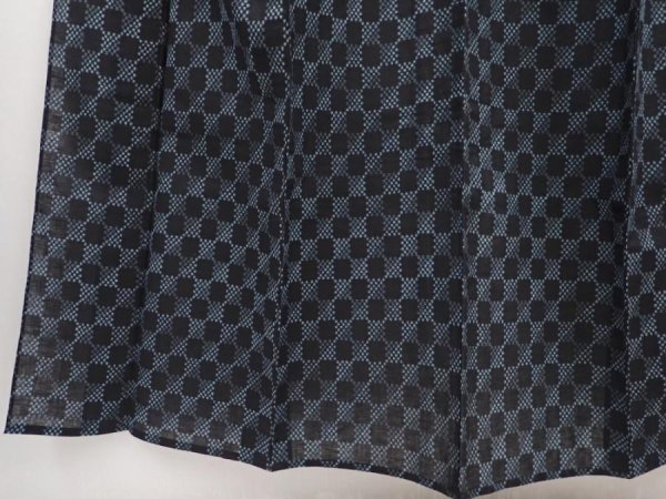 Photo4: 6417T12z480 Antique Japanese Kimono Momen Cotton NORAGI  Black (4)