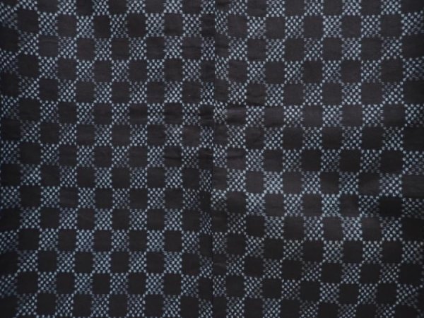 Photo5: 6417T12z480 Antique Japanese Kimono Momen Cotton NORAGI  Black (5)