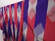 Photo2: 6417T13z640 Antique Japanese Kimono Silk TSUMUGI Dark lavender (2)