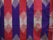 Photo5: 6417T13z640 Antique Japanese Kimono Silk TSUMUGI Dark lavender (5)