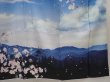 Photo7: 6417T14z810  Japanese Kimono Silk HOUMONGI Mt.Fuji Dull blue (7)