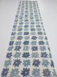 Photo4: 1B01z70  Japanese Kimono Silk  FABRIC Flower Oyster White 53.5x13.8 (4)