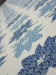Photo5: 1B01z70  Japanese Kimono Silk  FABRIC Flower Oyster White 53.5x13.8 (5)