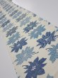 Photo1: 1B03z40  Japanese Kimono Silk  FABRIC Flower Oyster White 53.1x6.9 (1)