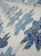 Photo3: 1B04z30  Japanese Kimono Silk  FABRIC Flower Oyster White 34.3x6.9 (3)