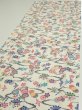 Photo3: 1B03z70  Japanese Kimono Silk  FABRIC Flowers Off-white 52.0x14.6 (3)