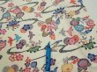Photo6: 1B04z80  Japanese Kimono Silk  FABRIC Flowers Off-white 51.2x14.6 (6)