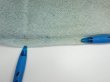 Photo7: 1i01z50  Japanese Kimono Silk  FABRIC Willow Light blue-gray 37.8x14.4 (7)