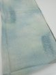 Photo2: 1i02z50  Japanese Kimono Silk  FABRIC Willow Light blue-gray 37.8x14.4 (2)
