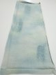 Photo5: 1i02z50  Japanese Kimono Silk  FABRIC Willow Light blue-gray 37.8x14.4 (5)