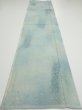 Photo5: 1i04z80  Japanese Kimono Silk  FABRIC Willow Light blue-gray 62.2x14.4 (5)