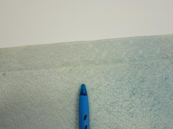 Photo6: 1i07z40  Japanese Kimono Silk  FABRIC Willow Light blue-gray 57.1x7.3 (6)