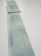Photo2: 1i09z50  Japanese Kimono Silk  FABRIC Willow Light blue-gray 79.5x7.1 (2)