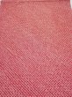 Photo2: 1i01z50  Japanese Kimono Silk SHIBORI FABRIC  Red Off-white 42.5x14.4 (2)