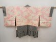 Photo6: 6420T03z510 Vintage Japanese Kimono Silk SHIBORI HAORI Flower Black (6)