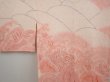 Photo3: 6420T05z480 Vintage Japanese Kimono Silk SHIBORI HAORI Wave Pink (3)