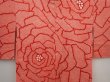 Photo3: 6420T07z460 Vintage Japanese Kimono Silk SHIBORI HAORI Flower Red (3)