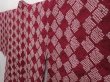 Photo2: 6420T09z470 Vintage Japanese Kimono Silk SHIBORI HAORI  Dark grape (2)