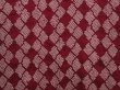 Photo3: 6420T09z470 Vintage Japanese Kimono Silk SHIBORI HAORI  Dark grape (3)