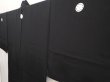 Photo2: 6421T09z1050 Vintage Japanese Kimono Silk Men's  Plain Black (2)