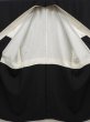 Photo8: 6421T09z1050 Vintage Japanese Kimono Silk Men's  Plain Black (8)